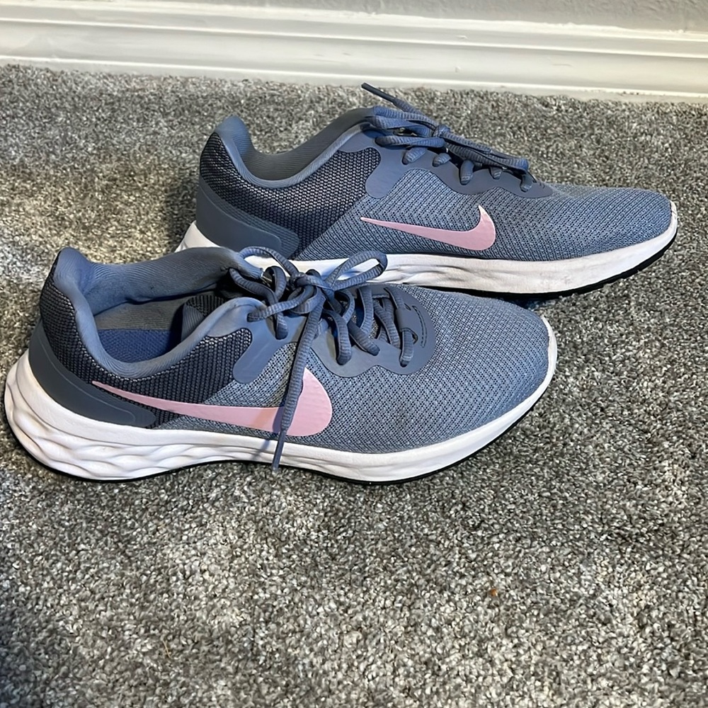 Pink and Gray Nikes